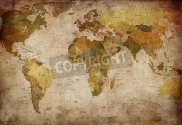 Fototapeta Mapa Świata
