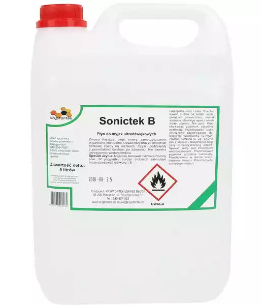 Sonictek B Płyn Od Myjek Ultradzwiękowych 5L