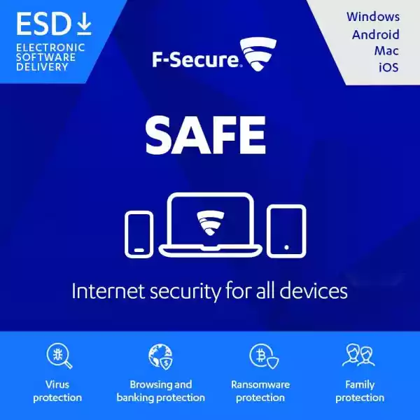 F-Secure Safe Internet Security 1 Pc 1 Rok