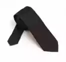 Elegancki Długi Czarny Krawat Z Grenadyny Van Thorn 