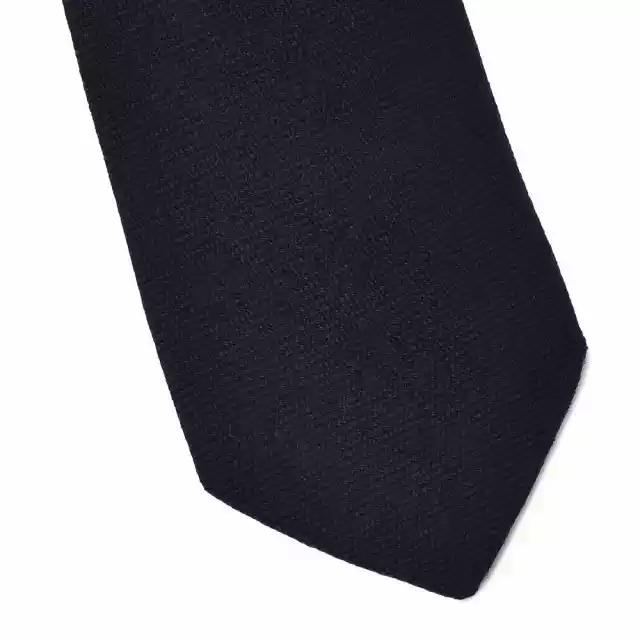 Wełniany Granatowy Krawat Van Thorn