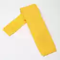 Żółty Bawełniany Krawat Z Dzianiny / Knit