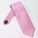 Różowy Krawat Jedwabny Profuomo