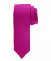 Elegancki Różowy Krawat Jedwabny W Odcieniu Fuksji Profuomo
