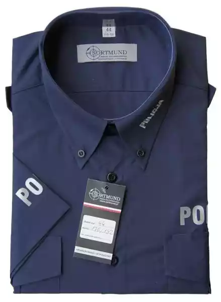 Koszula Granatowa Policji Z Krótkim Rękawem - Damska