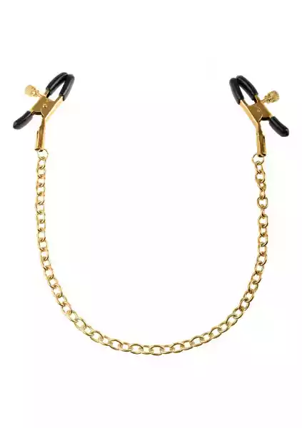 Stymulator-Ff Gold Nipple Chain Clamps