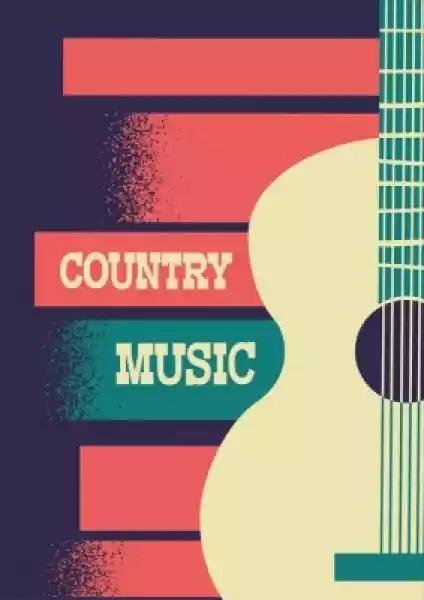 Obraz Muzyka Country Tło Z Gitarą Akustyczną Instrumentu Muzyczn