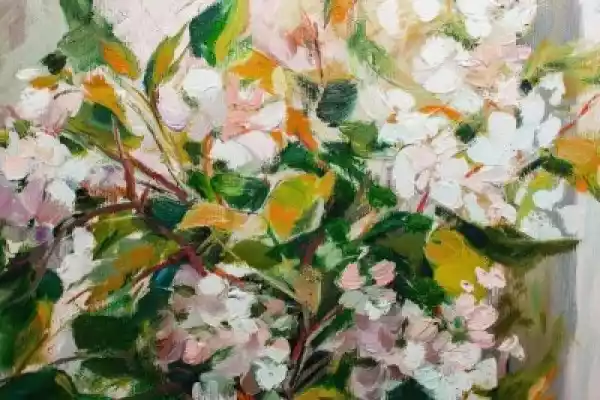 Obraz Obraz Olejny, Styl Impresjonizm, Tekstury Malowanie, Kwiat