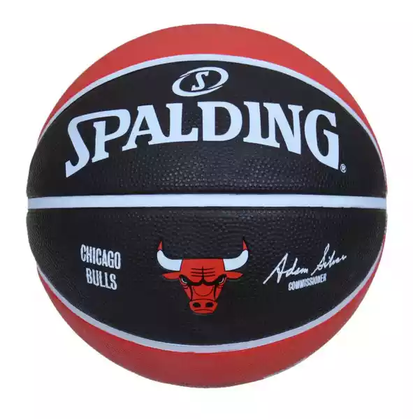Piłka Do Koszykówki Spalding Teamball Chicago Bulls Nba Na Zewną