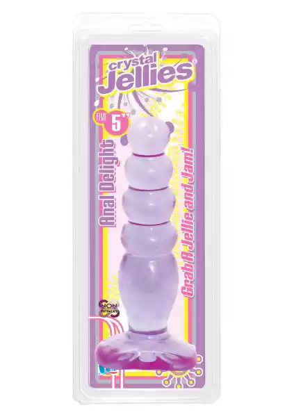 Plug-Crystal Jellies Anal Delight Purple