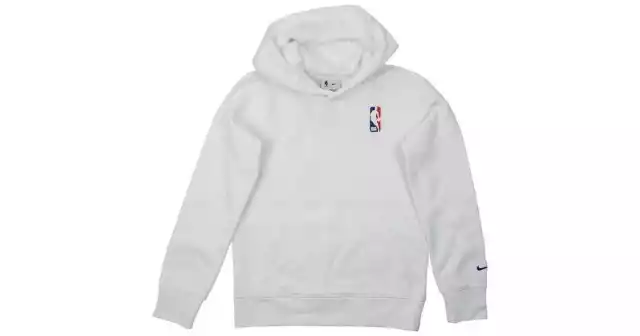 Nike Nba Team Logo Fleece Hoodie Dx7627-100 L Biały