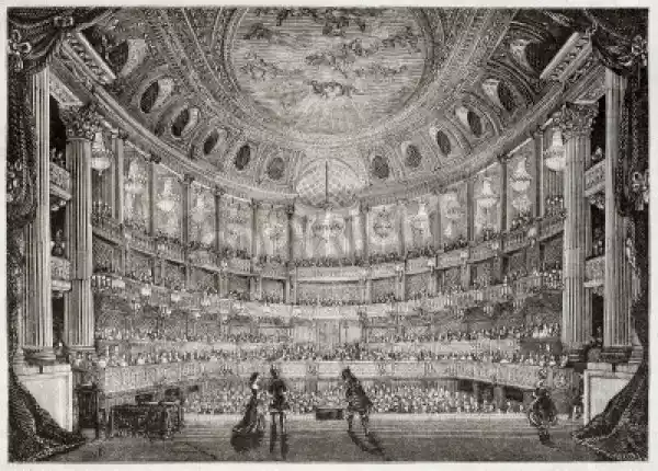 Obraz Old Illustration Of Royal Opera Of Versailles. Created By 