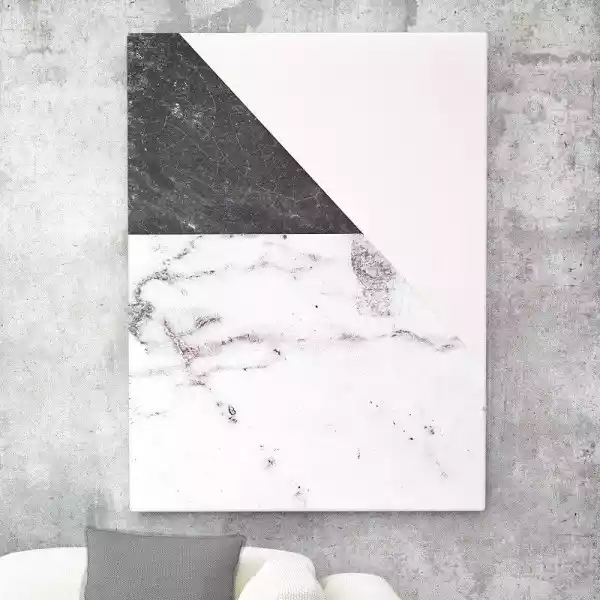 Modny Obraz Na Płótnie - Marble Collage , Wymiary - 50Cm X 70Cm