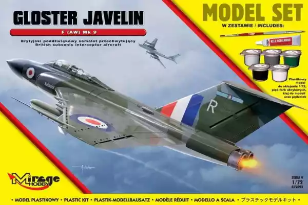 Model Do Sklejania Gloster Javelin F Aw Mk 9 Brytyjski Poddźwięk