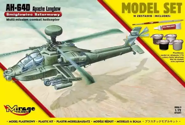 Model Do Sklejania Ah-64D Apache Longbow Amerykański Śmigłowiec 