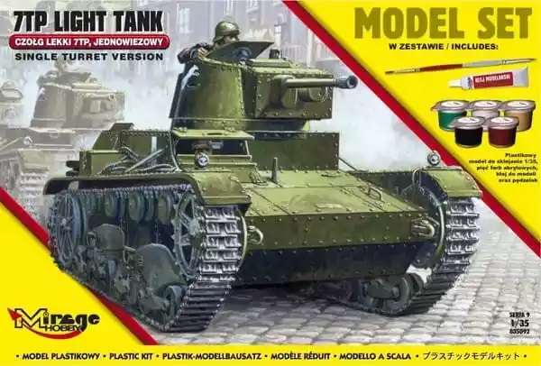Model Do Sklejania 7Tp Polski Lekki Czołg Jednowieżowy