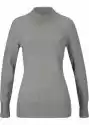 Sweter Basic Ze Stójką, Z Bawełny Z Recyklingu