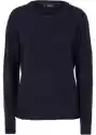 Sweter Melanżowy Z Okrągłym Dekoltem