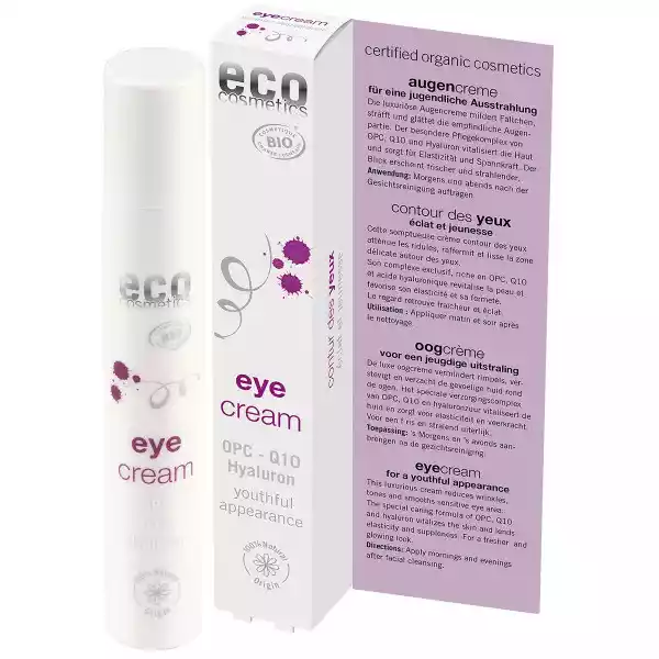 Eco Cosmetics - Krem Pod Oczy Anti-Aging Z Q10 I Kwasem Hialuron