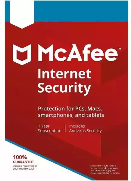 Mcafee Internet Security 3 Pc / 1 Rok
