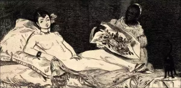 Olympia(Small Plate), Edouard Manet - Plakat Wymiar Do Wyboru: 1