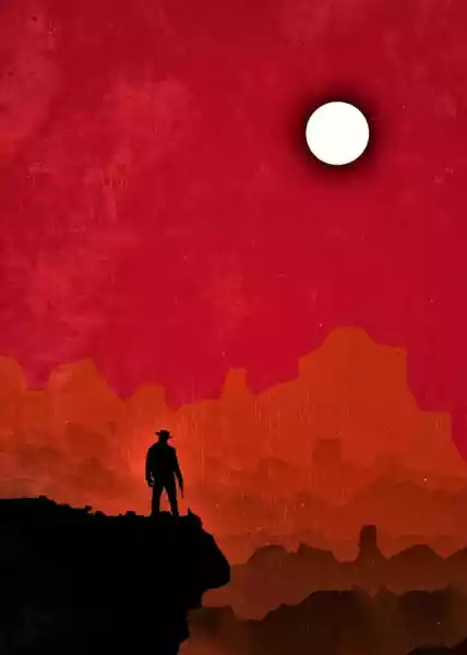 Red Dead Redemption Vintage Poster - Plakat Wymiar Do Wyboru: 42