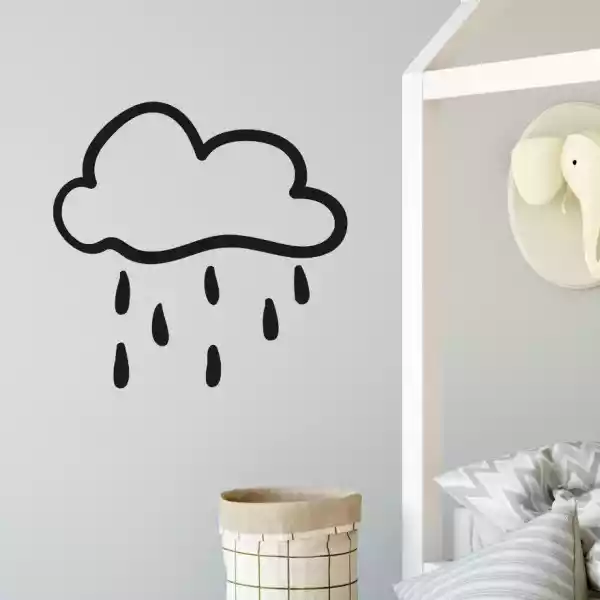 Naklejka Na Ścianę - Rainy Cloud , Wymiary Naklejki - Szer. 60Cm