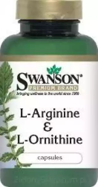 Swanson L-Arginina & L-Ornityna X 90 Kapsułek 