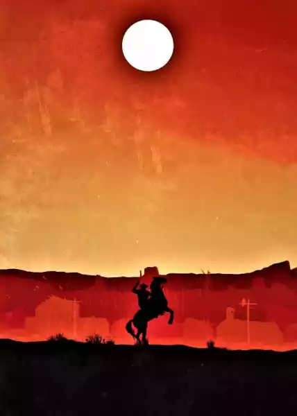 Red Dead Redemption Vintage Poster V2 - Plakat Wymiar Do Wyboru: