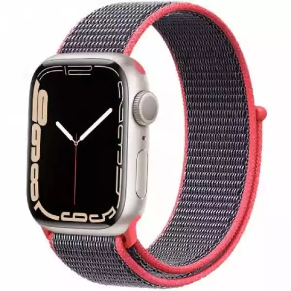 Pasek Crong Nylon Do Apple Watch 49/45/44/42Mm, Szaro-Różowy