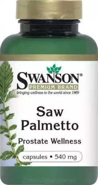 Swanson Saw Palmetto (Palma Sabałowa) 540Mg X 250 Kapsułek 