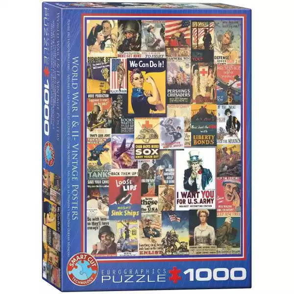 Puzzle 1000 Wwi&wwii Vintage Posters 6000-0937 -