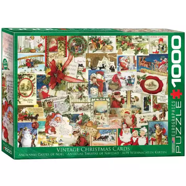 Puzzle 1000 Vintage Christmas Cards 6000-0784 -