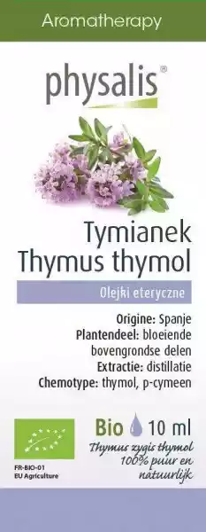 Physalis − Tymianek, Olejek Eteryczny Bio − 10 Ml