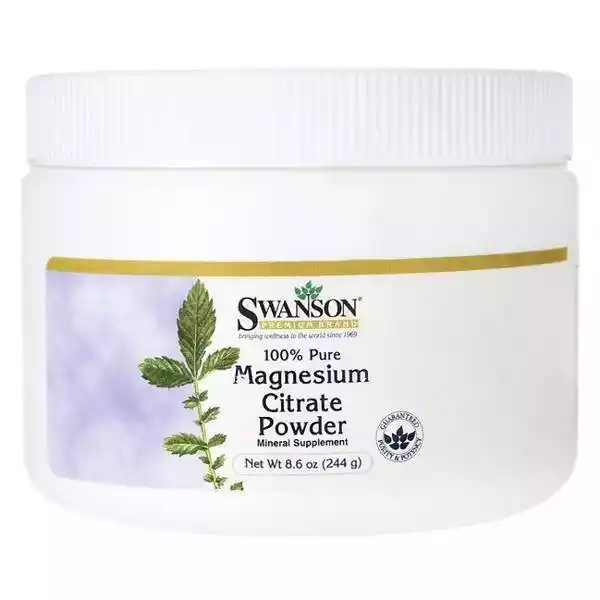 Swanson Cytrynian Magnezu 100% Czystości 244 G