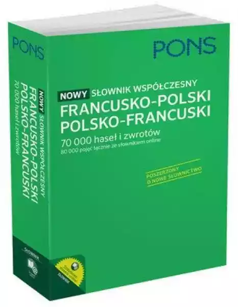 Nowy Słownik Współczesny Francusko-Polski Polsko-Francuski Pons 