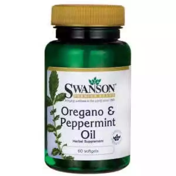 Swanson Oregano & Peppermint Oil (Olej Z Oregano I Mięty Pieprzo