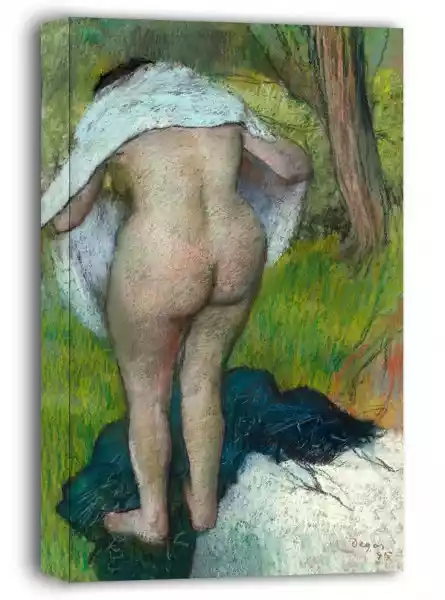 Girl Drying Herself, Edgar Degas - Obraz Na Płótnie Wymiar Do Wy
