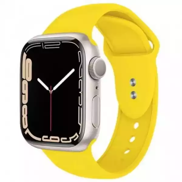 Pasek Crong Sport Liquid Band Do Apple Watch 49/45/44/42Mm, Żółt