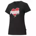Puma Koszulka Damska Puma Heart Czarna 58789701