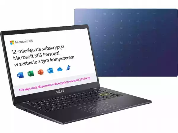 Laptop Asus Vivobook Go + Microsoft 365 Personal