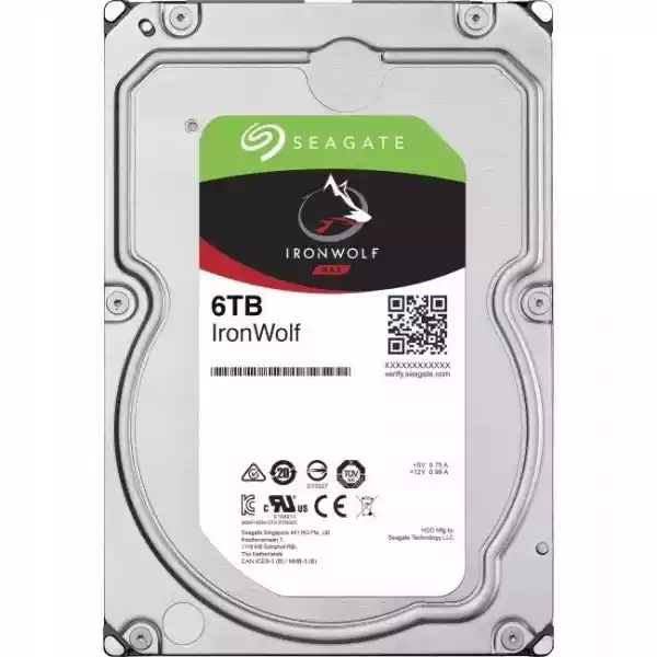 Dysk Nas Seagate Ironwolf 6Tb 256Mb St6000Vn001