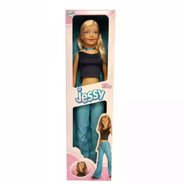 Duża Lalka Jessy Chodząca 105Cm W Stylu Barbie