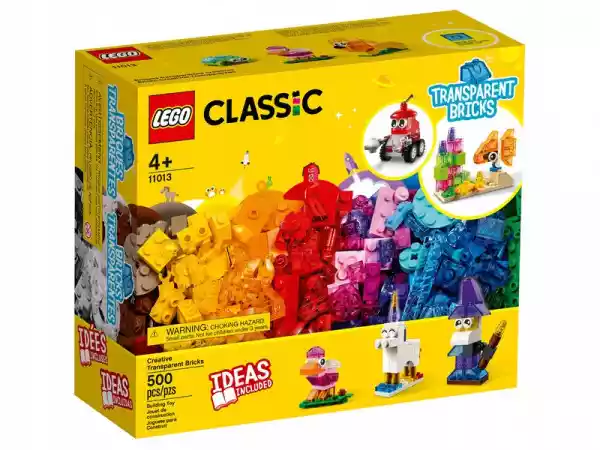 Lego Classic Kreatywne Przezroczyste Klocki 11013