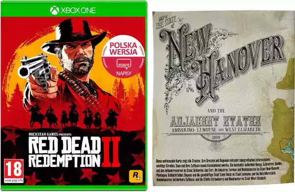 Red Dead Redemption 2 Pl Xbox One + Mapa Jak Gta