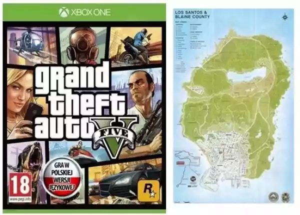 Grand Theft Auto V Gta 5 Xbox One Pl Nowa W Folii