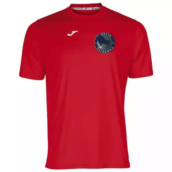 Koszulka Piłkarska Joma Combi Czerwona Z Nadrukiem Akademii Piłk