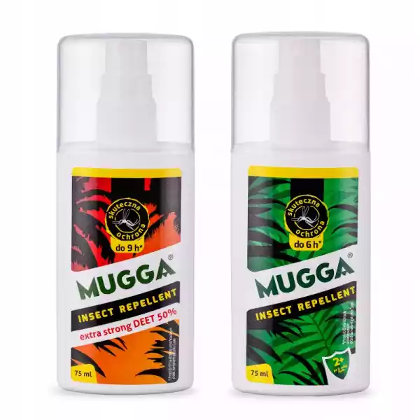 Zestaw Mugga 50% + 9,5% Deet Na Komary Tropikalne
