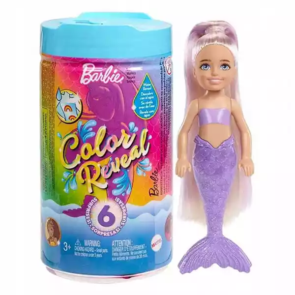 Barbie Color Reveal Chelsea Kolorowa Syrenka Hcc75