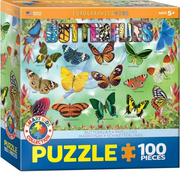 Puzzle 100 Smartkids Butterflies 6100-5485 -